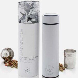 Cosmopolitan Travel Tumbler Teabloom Hot/Cold Pearl White 16.2 oz New